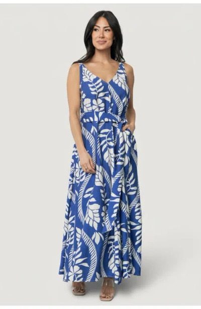 Baltic Børn Sofía Maxi Dress In Blue