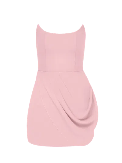 Balykina Anastasia Matt Silk Dress Pink