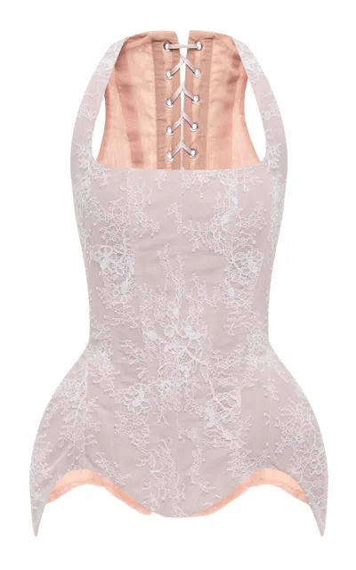 Balykina Lace Corset Top In White