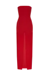 BALYKINA MAXI DRESS WITH A CUT RED