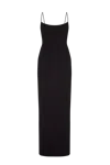 BALYKINA MAXI DRESS WITH STRAPS BLACK