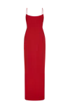 BALYKINA MAXI DRESS WITH STRAPS RED