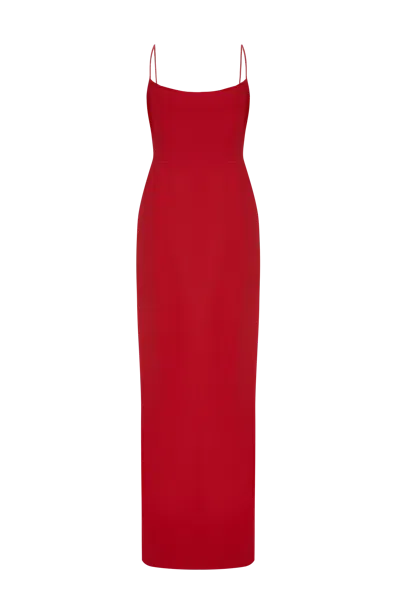 Balykina Maxi Dress With Straps Red
