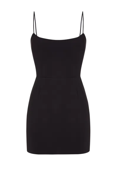 Balykina Mini Dress With Straps Black