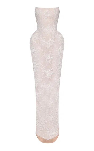 Balykina Muna Lace Maxi Dress In White