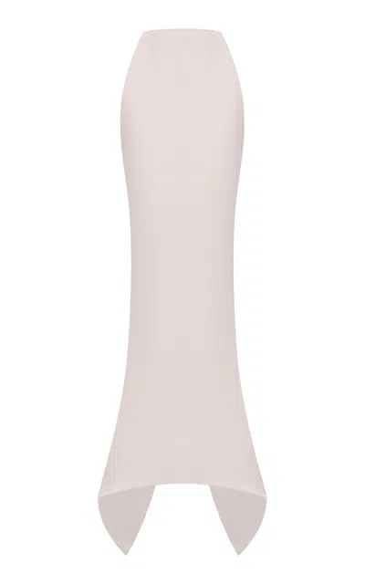 Balykina Soft Satin Maxi Skirt In Pink