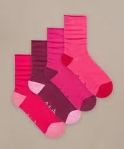 Bam Everyday Roll Top Socks In Multi