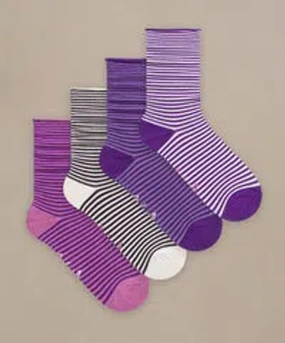Bam Everyday Roll Top Socks In ["purple"]