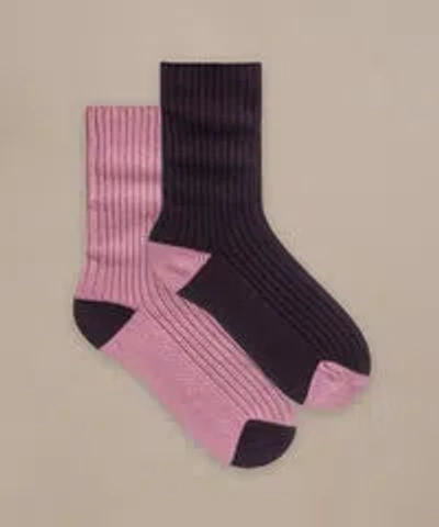 Bam Womens Cosy Gifting Socks Damson Mix In Pink