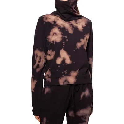 Bam Womens Tie-dye Cloud Print Pullover Top In Multi