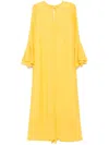 Bambah Aida Ruffle Kaftan In Yellow
