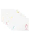 Bambah Alfresco Placemats (set Of Six) In White