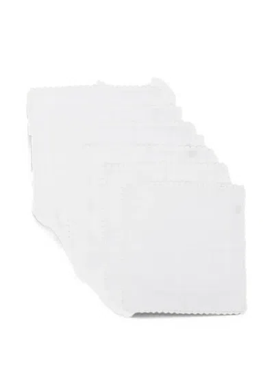 Bambah Amour Napkins (set Of Six) In White