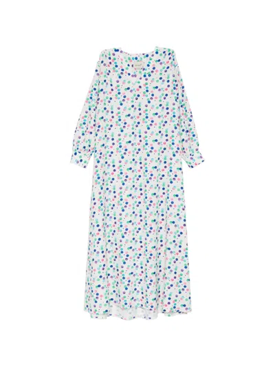 Bambah Ariel Polka-dot Kaftan In Blue