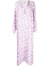 Bambah Arielle Floral-print Kaftan In Purple