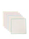 Bambah Assorted Napkins (set Of Six) In Neutral