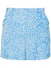 Bambah Blue Azalea High Waist Shorts Regular Price In Blue