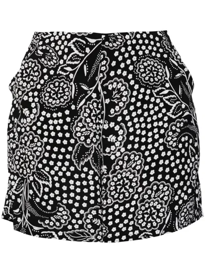 Bambah Black Azalea High Waist Shorts In 黑色