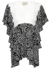 Bambah Black Azalea Ruffle Top In Black