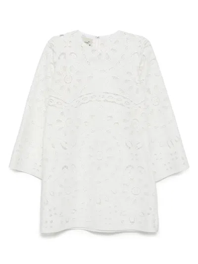 Bambah Blanca Eyelet Short Tunic Dress