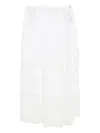 Bambah Blanca Midi Skirt In White