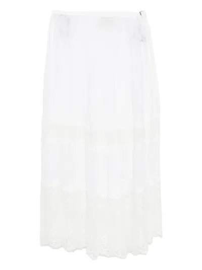 Bambah Blanca Midi Skirt In White