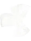 Bambah Bow-detail Cropped Tube Top In White