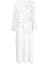 Bambah Camelia Kaftan Dress In White