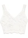 Bambah Chloe Crochet Bralet In White