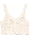Bambah Crochet Vest In Neutrals