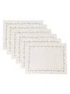Bambah Dancing Table Placemats (set Of Six) In Neutral