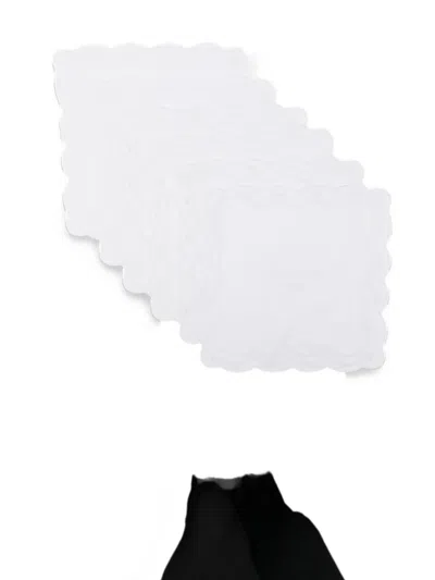 Bambah Eid Doily Napkins (set Of Six) In White