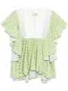 Bambah Floral Azalea Top In Green