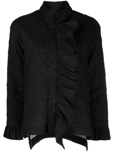 Bambah Jacquard-jacke Mit Blumenmuster In Black