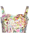 Bambah Floral Sarah Bustier Top In Mehrfarbig