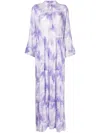 Bambah Gardenia Maxi Dress In Purple