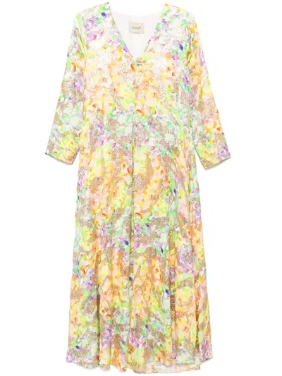 Bambah Haya Aza Kaftan In Green