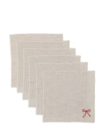 Bambah Jollie Napkins (set Of Six) In Multi