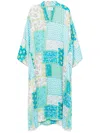 Bambah Josephine Kaftan Dress In Blue