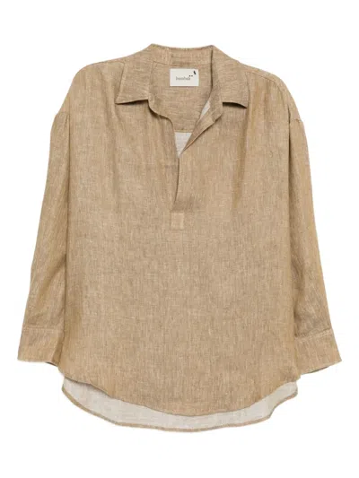 Bambah Linen Blouse In Brown
