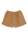 Bambah Linen Shorts In Brown