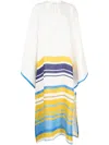 Bambah Moza Linen Kaftan In Multicolour