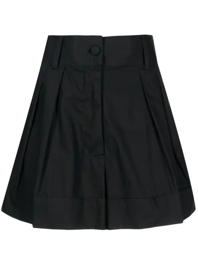 Bambah Plissierte High-waist-shorts In Black