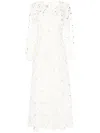 Bambah Polka Dot Pattern Kaftan In White