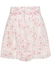 Bambah Red Daisy Cairo Shorts In White