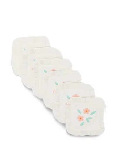 Bambah Rosalie Coasters (set Of Six) In White