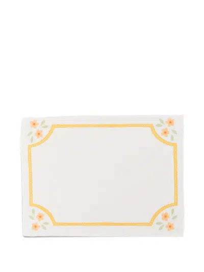 Bambah Rosalie Placemat In White