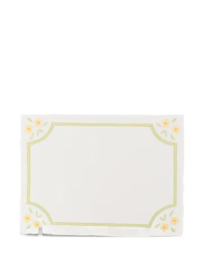 Bambah Rosalie Placemat In White