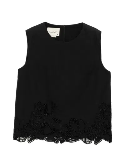 Bambah Rowan Eyelet Blouse In Black