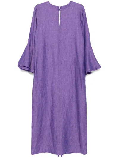 Bambah Ruffle Kaftan In Purple